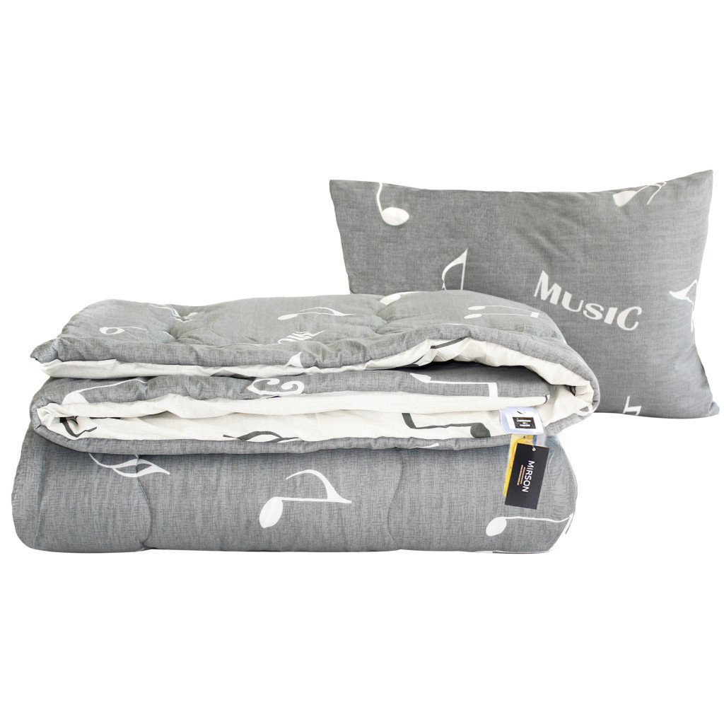 Ковдра MirSon Набір бавовняний №3042 Color Fun Line Cat ковдра 172х205+под (2200004842844) - зображення 1