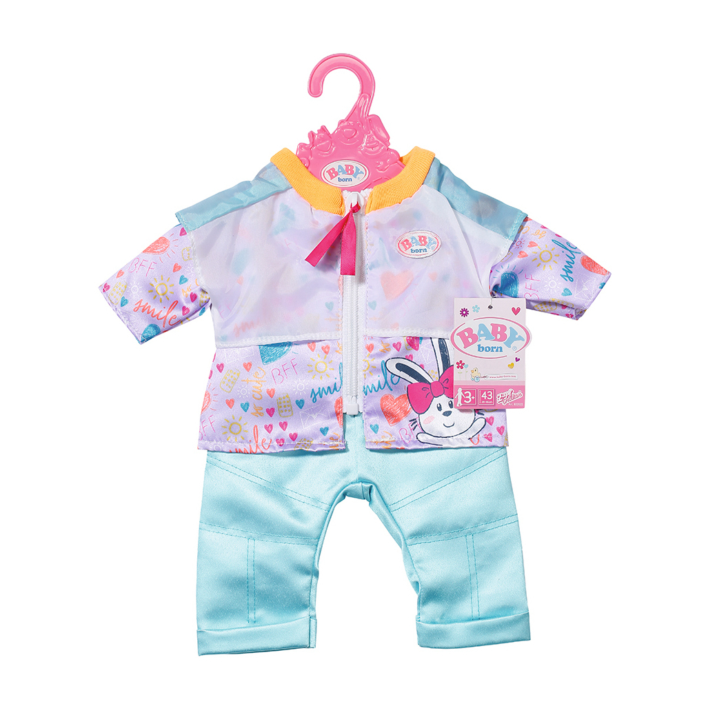 Аксесуар до ляльки Zapf Набір одягу для ляльки Baby Born - Аква кежуал (832622) - зображення 2