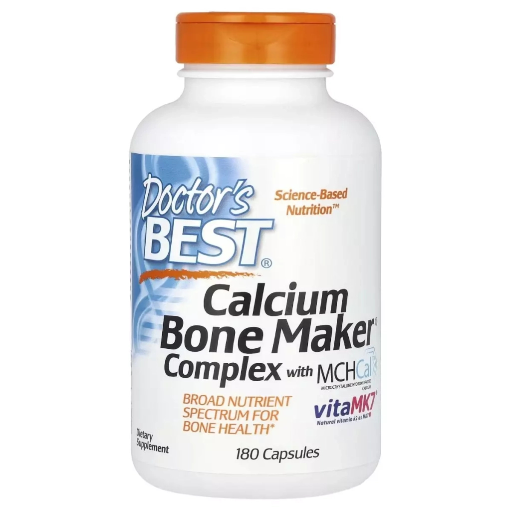 Вітамінно-мінеральний комплекс Doctor's Best Комплекс для кісток, Calcium Bone Maker Complex with MCHCal, 180 капсул (DRB-00245) - зображення 1