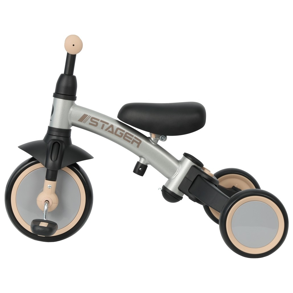 Дитячий велосипед QPlay Stager 3 в 1 з ручкою, біговел, Silver (T80STAGERSilver) - зображення 2