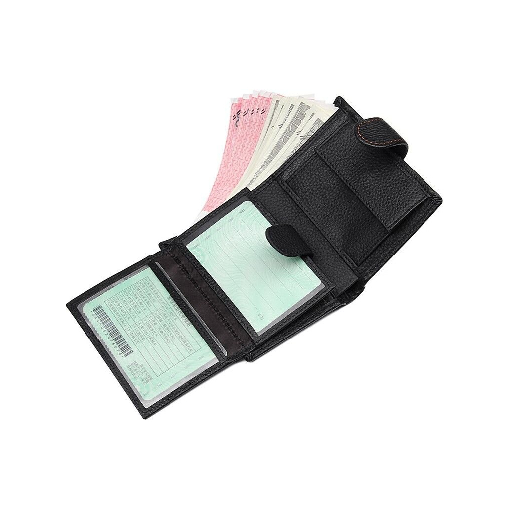 Гаманець Vintage Шкіряний Чорний (14591) - зображення 8