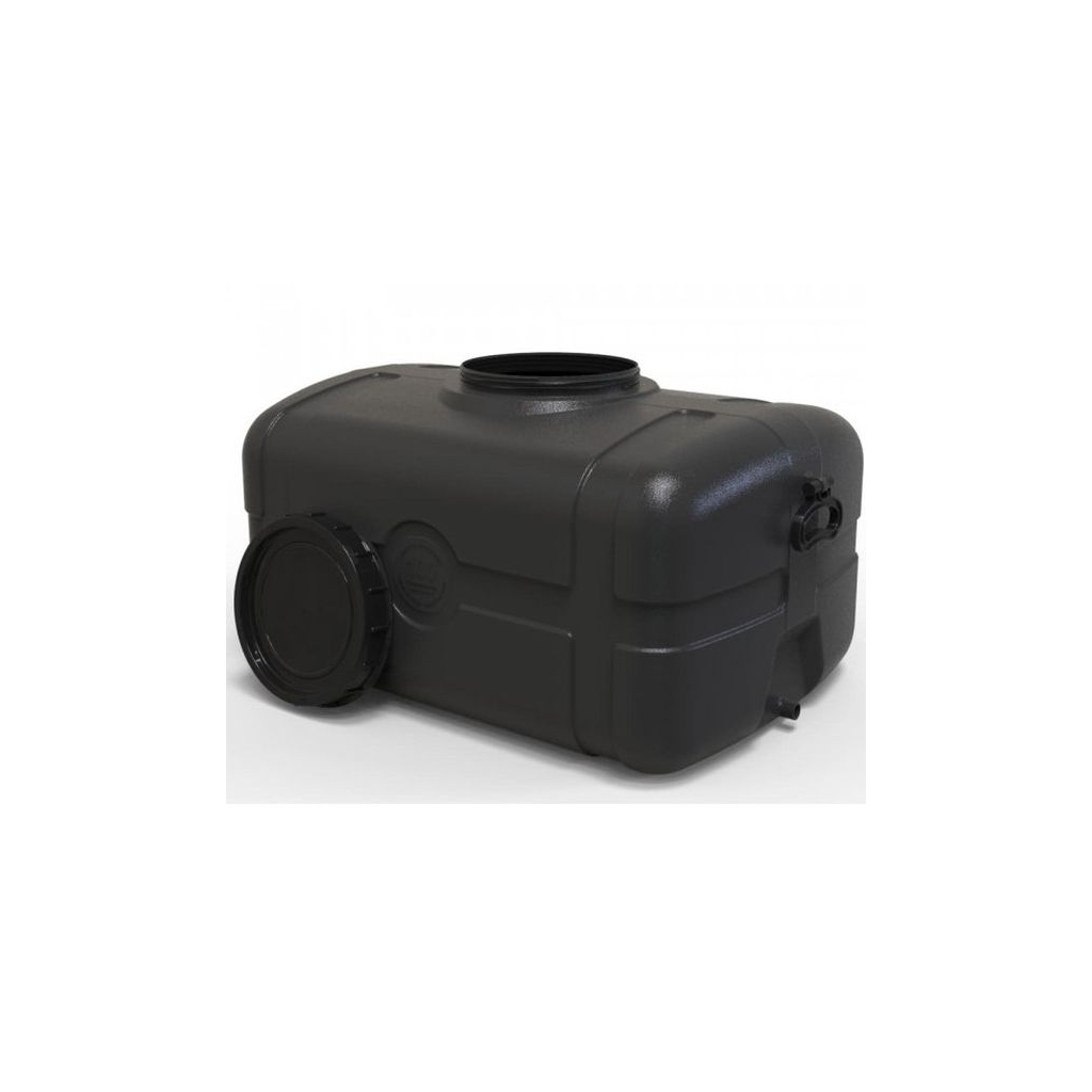 Ємність для води Євро Пласт квадратна не харчова 105 л прямокутна чорна видувна (13171) - зображення 2