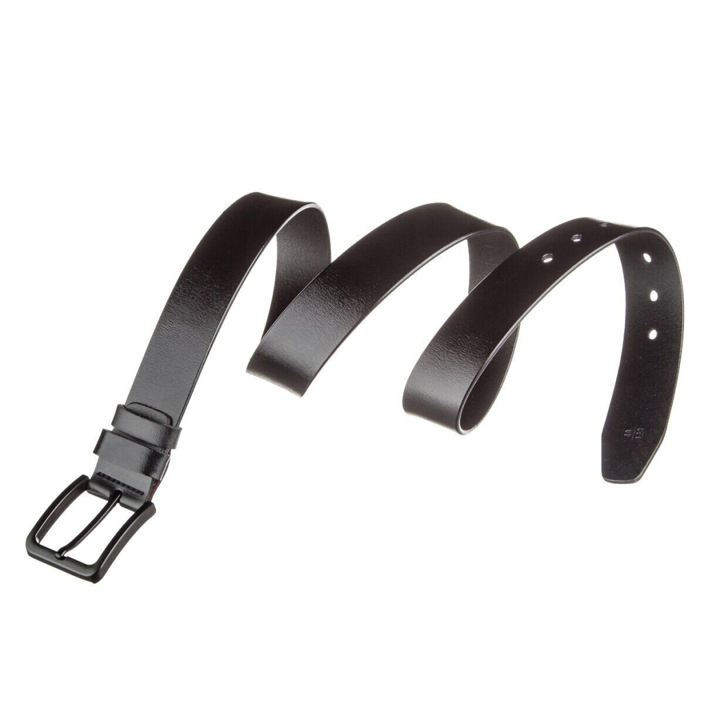 Ремінь Vintage Чоловічий шкіряний Чорний (20222) - зображення 10