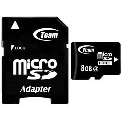 Карта пам'яті Team 8Gb microSDHC class 4 (TUSDH8GCL403) - зображення 1