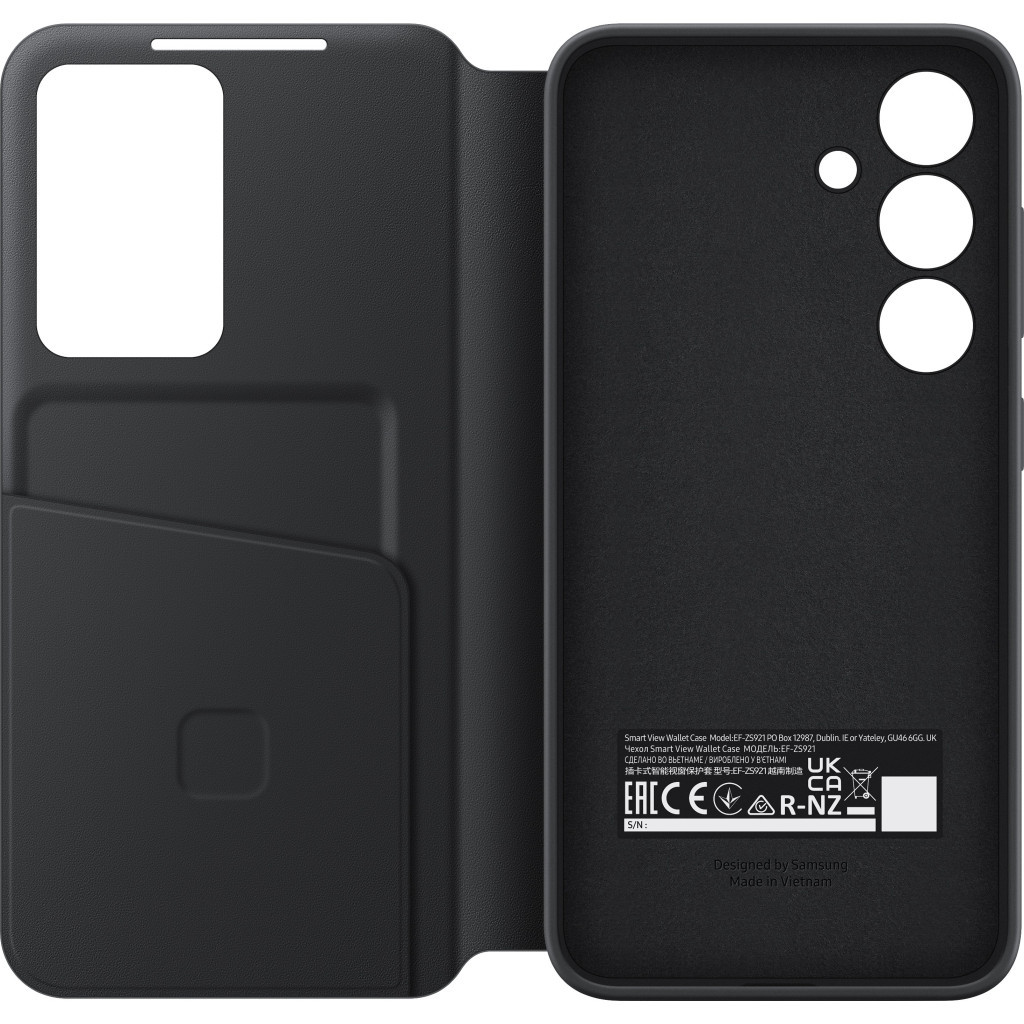 Чохол до мобільного телефона Samsung Galaxy S24 (S921) Smart View Wallet Case Black (EF-ZS921CBEGWW) - зображення 5