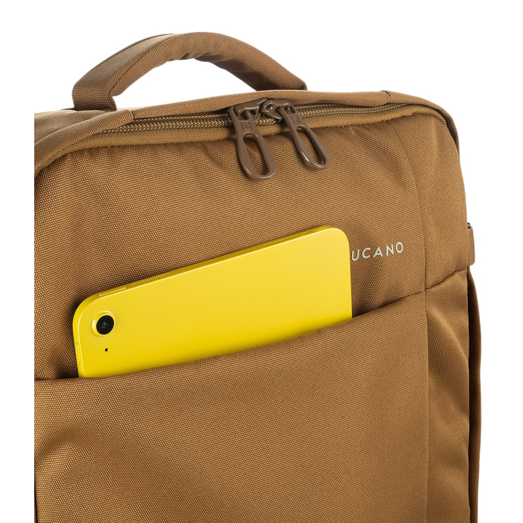 Дорожня сумка Tucano Tugo Trolley на 2-х колесах M 45 л коричнева (BTRTUG-M-MC) - зображення 8