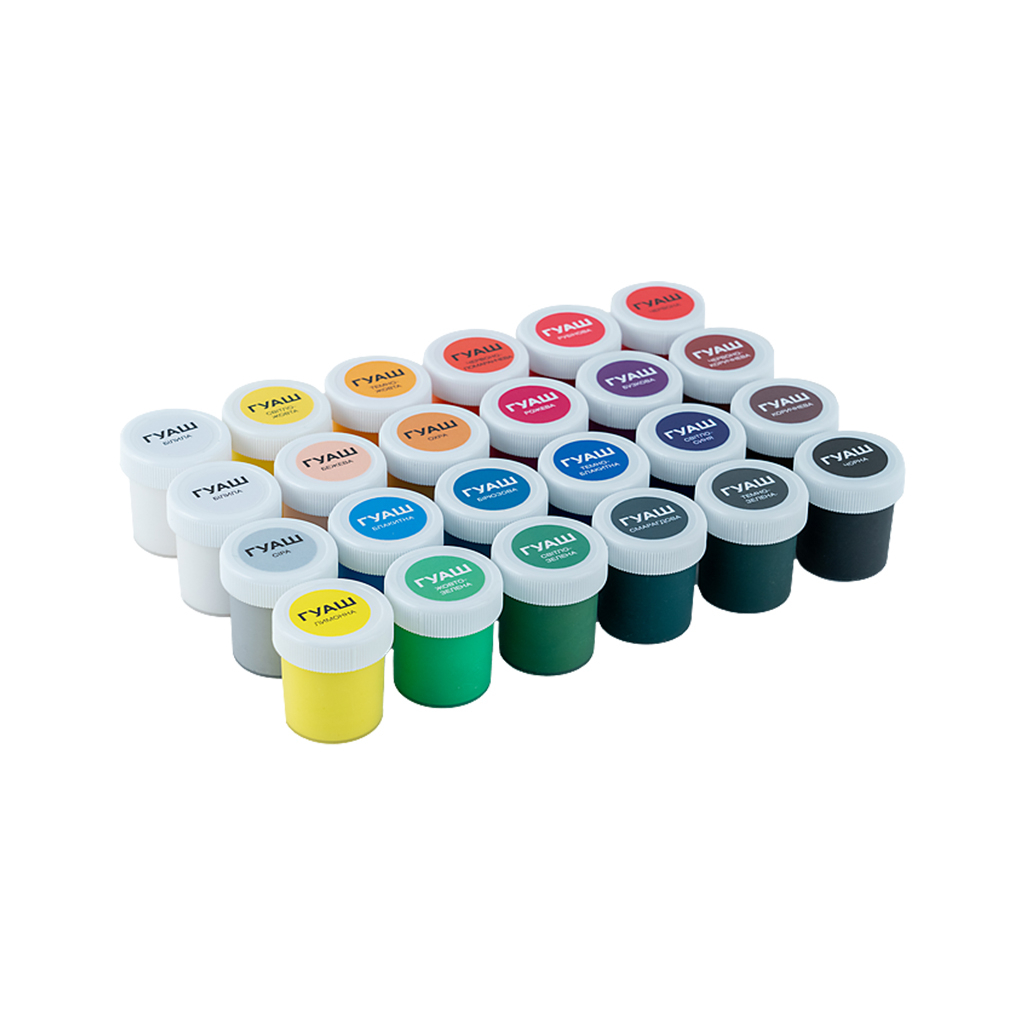 Гуашеві фарби Kite Classic 24 кольорів х 20 мл (K-097) - изображение 4