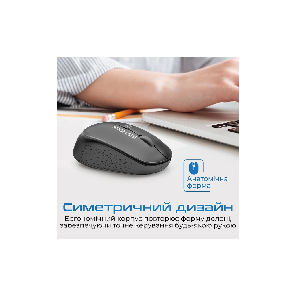 Мишка Promate Tracker Wireless Black (tracker.black) - зображення 3