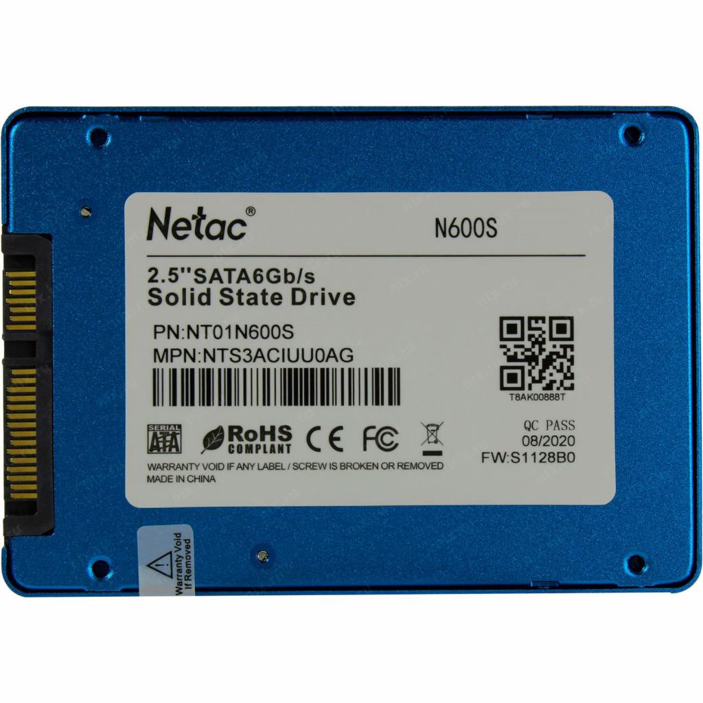 Накопичувач SSD 2.5" 512GB Netac (NT01N600S-512G-S3X) - зображення 2