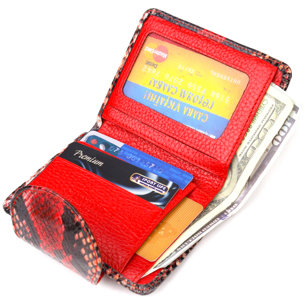 Гаманець Canpellini З натуральної шкіри Різнобарвний (21667) - зображення 7