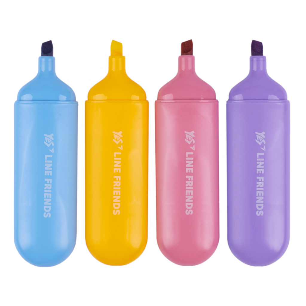 Набір маркерів Yes текстовий Line Friends 4 шт (391105) - зображення 4