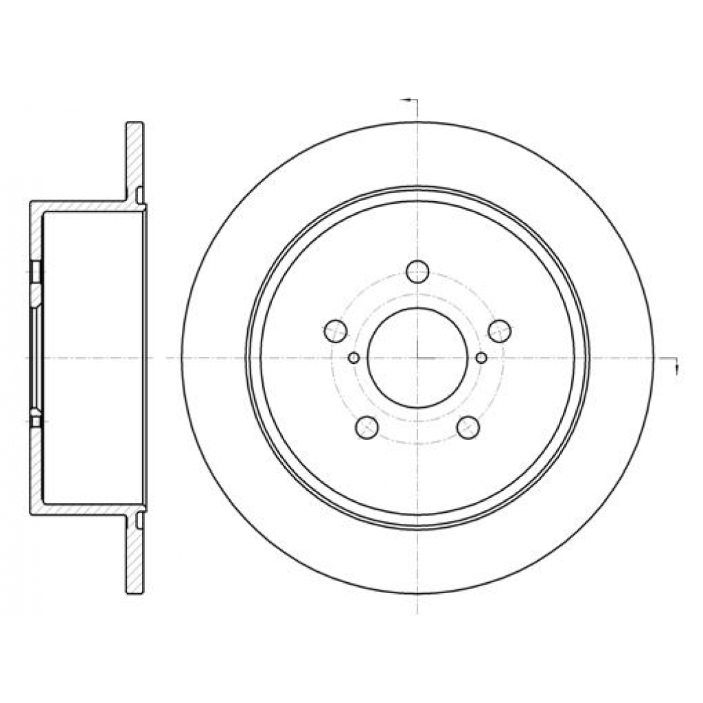 Гальмівний диск REMSA 61300.00 - зображення 1