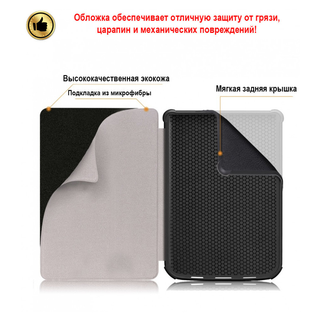 Чохол до електронної книги AirOn Premium PocketBook 606/628/633 picture night (4821784622280) - изображение 5