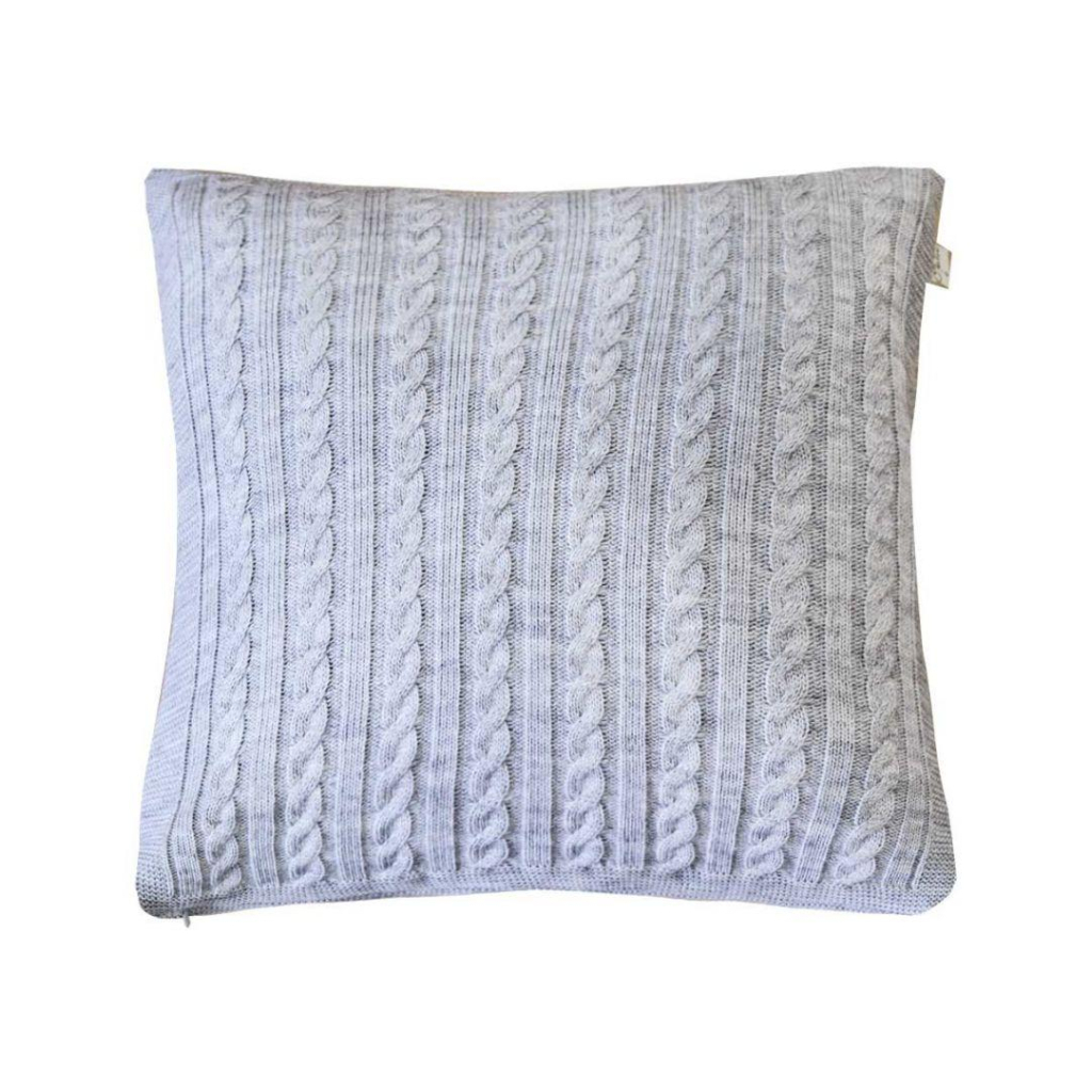Наволочка Прованс декоративна в'язана SOFT Сірий 45х45 (011742) - изображение 1