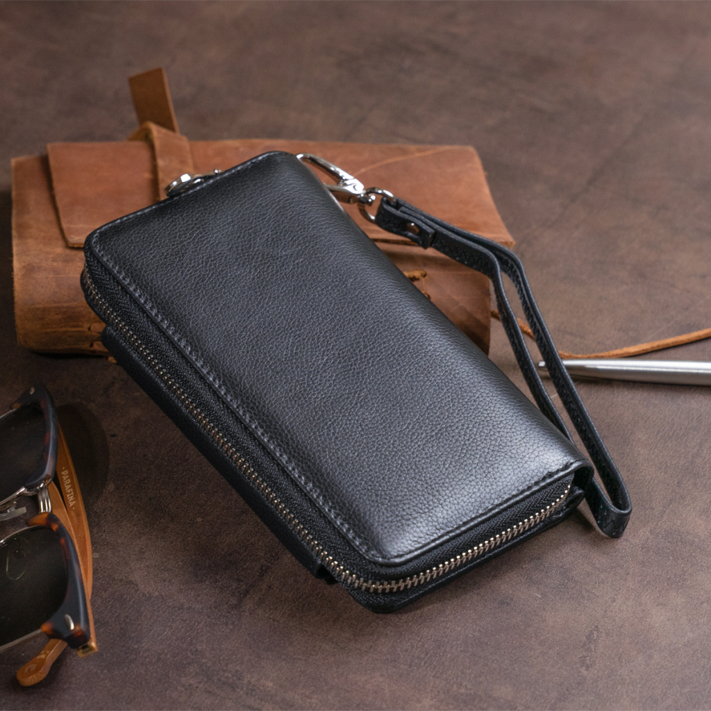 Гаманець ST Leather Зі шкіри Чорний (19339) - изображение 12