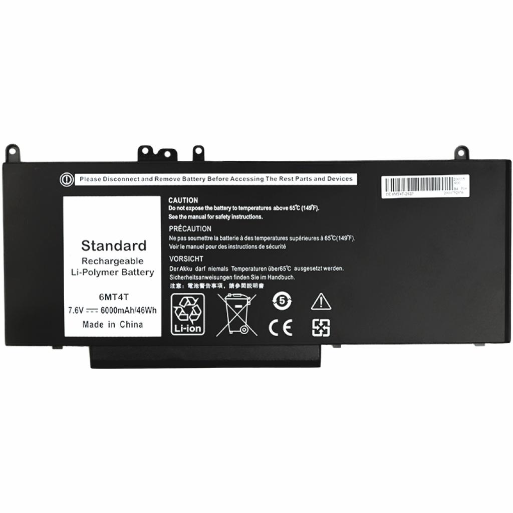 Акумулятор до ноутбука PowerPlant DELL Inspiron 14 5000 Series (6MT4T) 7.6V 6000mAh (NB441242) - зображення 1