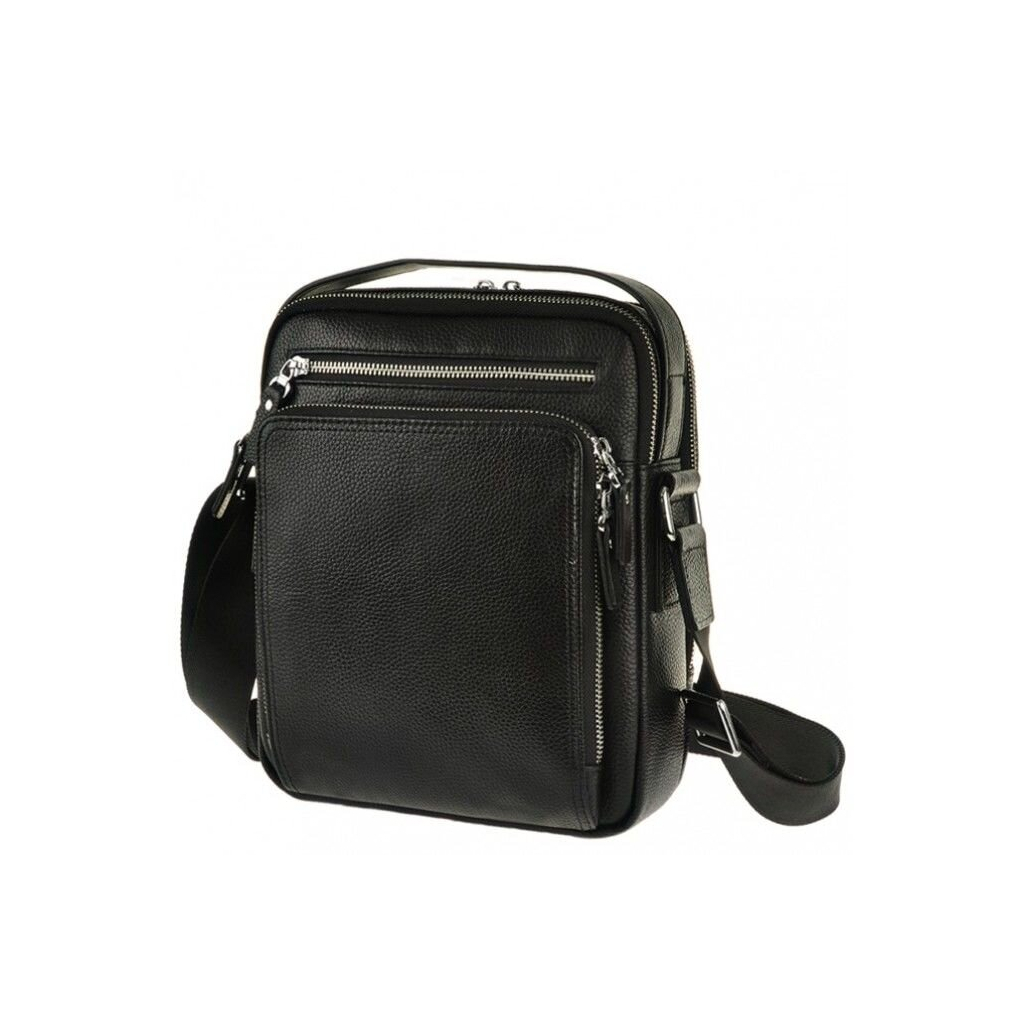 Сумка Vintage Месенджер шкіряна Чорна (14578) - зображення 1