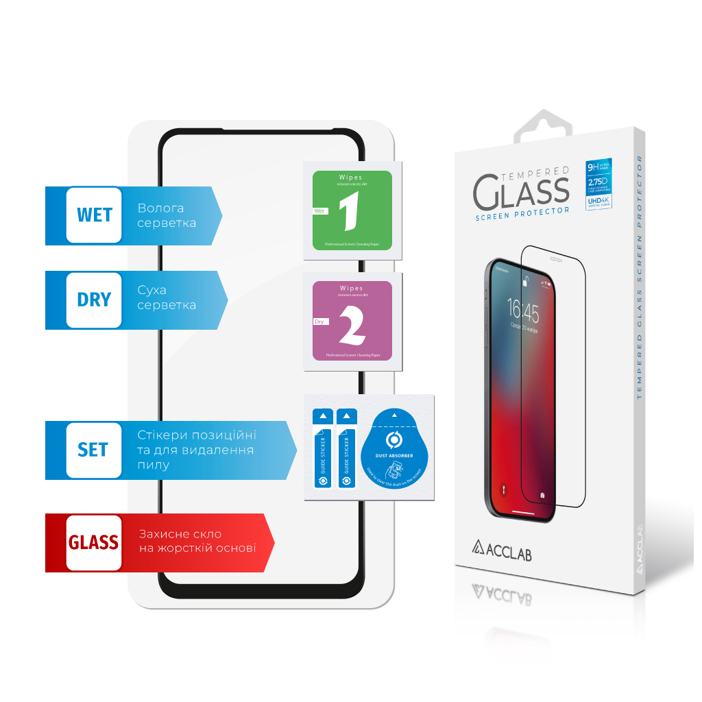 Скло захисне ACCLAB Full Glue Infinix Hot 30 Play Black (1283126589591) - зображення 7