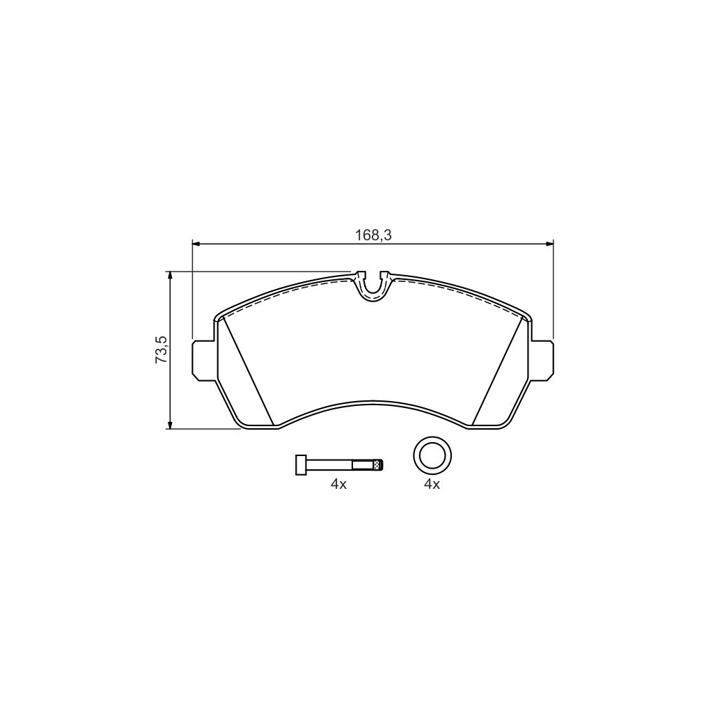 Гальмівні колодки Bosch 0 986 494 194 - зображення 2