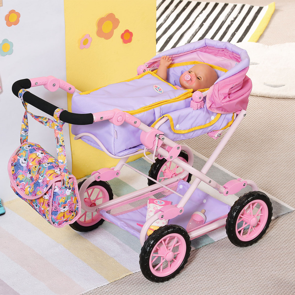 Коляска для ляльок Zapf Baby Born Делюкс S2 складана, із сумкою (828649) - зображення 3