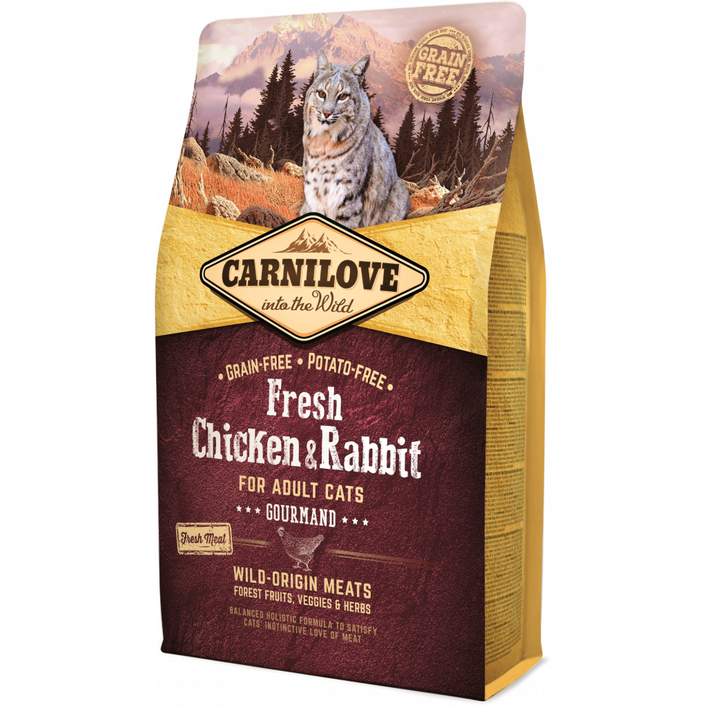 Сухий корм для кішок Carnilove Fresh Chicken and Rabbit for Adult cats 2 кг (8595602527397) - зображення 1