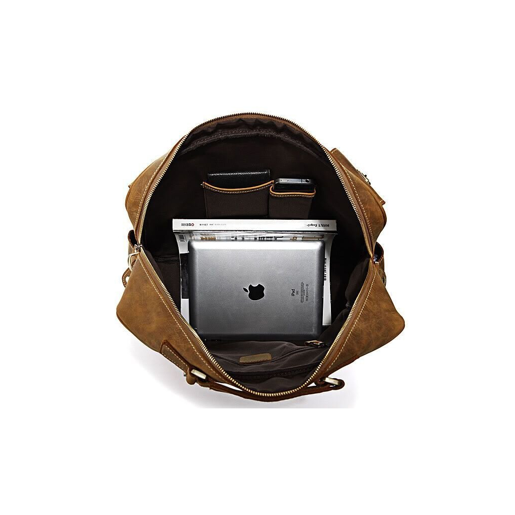 Сумка Vintage У вінтажному стилі Коричнева (14051) - зображення 9