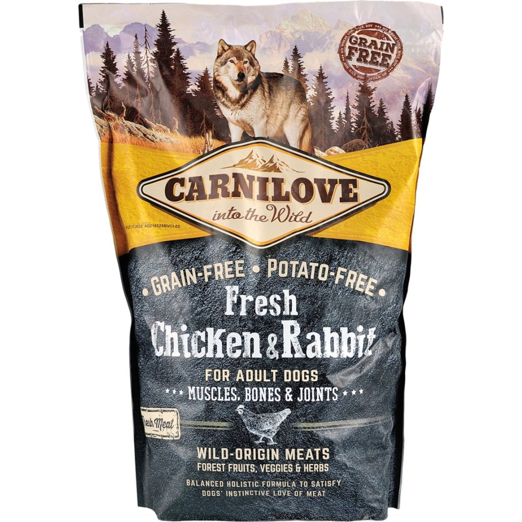 Сухий корм для собак Carnilove Fresh Chicken and Rabbit for Adult dogs 1.5 кг (8595602527502) - зображення 2