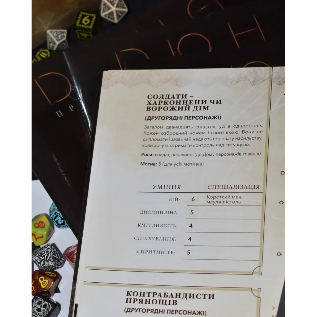 Настільна гра Geekach Games Дюна. Пригоди в Імперії - Швидкий старт (Dune RPG Wormsign Quickstart Guide) (укр.) (GKRP0015ph) - зображення 4