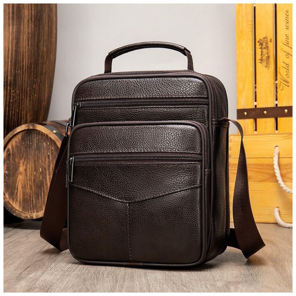 Сумка Vintage Шкіряна Коричнева (14991) - зображення 5