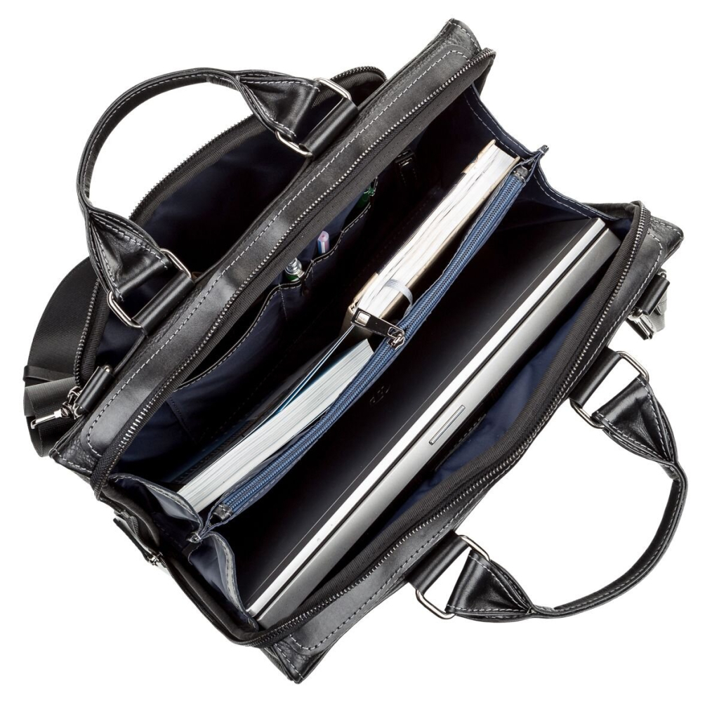 Сумка Shvigel Шкіряна Чорна (11116) - зображення 6