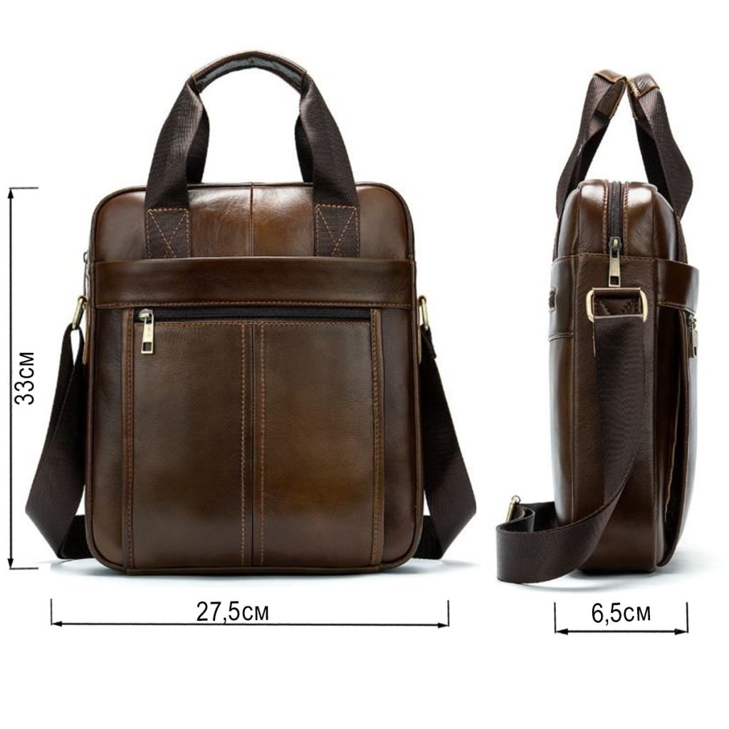 Сумка Vintage Чоловіча шкіряна Коричнева (14789) - зображення 4