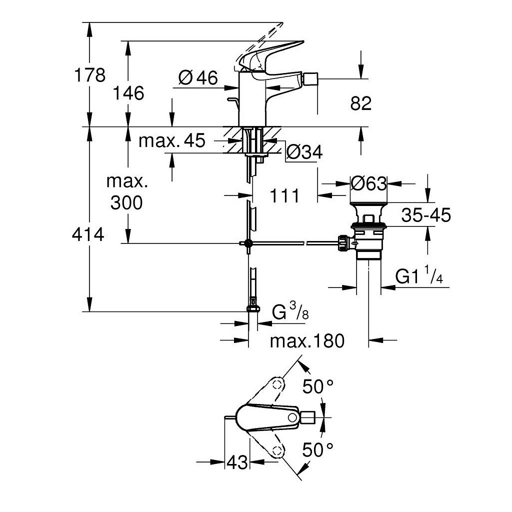 Змішувач Grohe Euroeco (23263001) - изображение 4