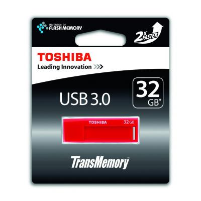 USB флеш накопичувач Toshiba 32GB Daichi Red USB 3.0 (THNV32DAIRED) - зображення 4