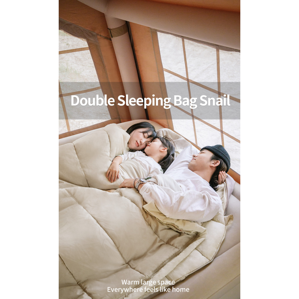 Спальний мішок Naturehike двомісний CNH22SD003 Beige (6927595754610) - зображення 2