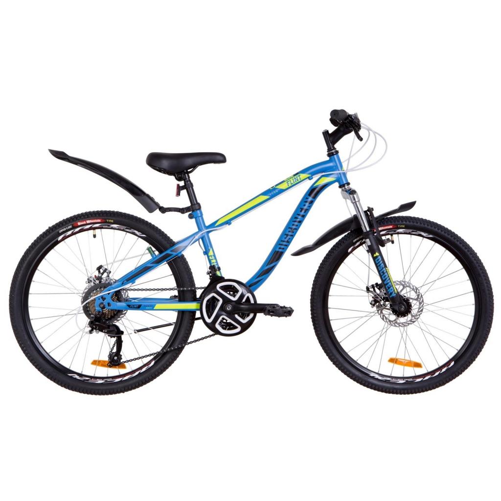 Велосипед Discovery 24" FLINT AM DD рама-13" 2019 синій із зеленим (OPS-DIS-24-110) - зображення 1