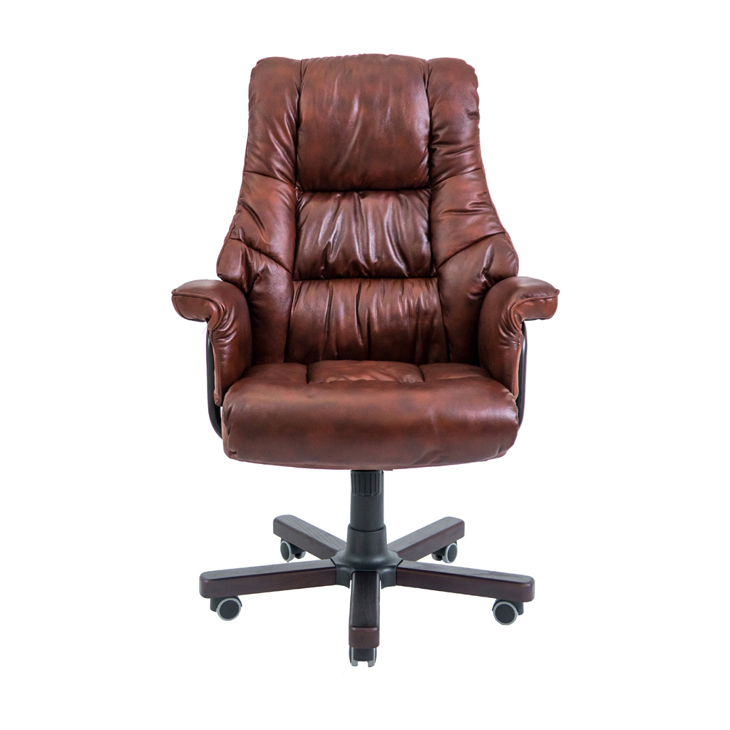 Офісне крісло Richman Конгрес Вуд M-2 Широкий (Anyfix Wide) Шкіра Люкс Коричнева (R00000047194) - зображення 2