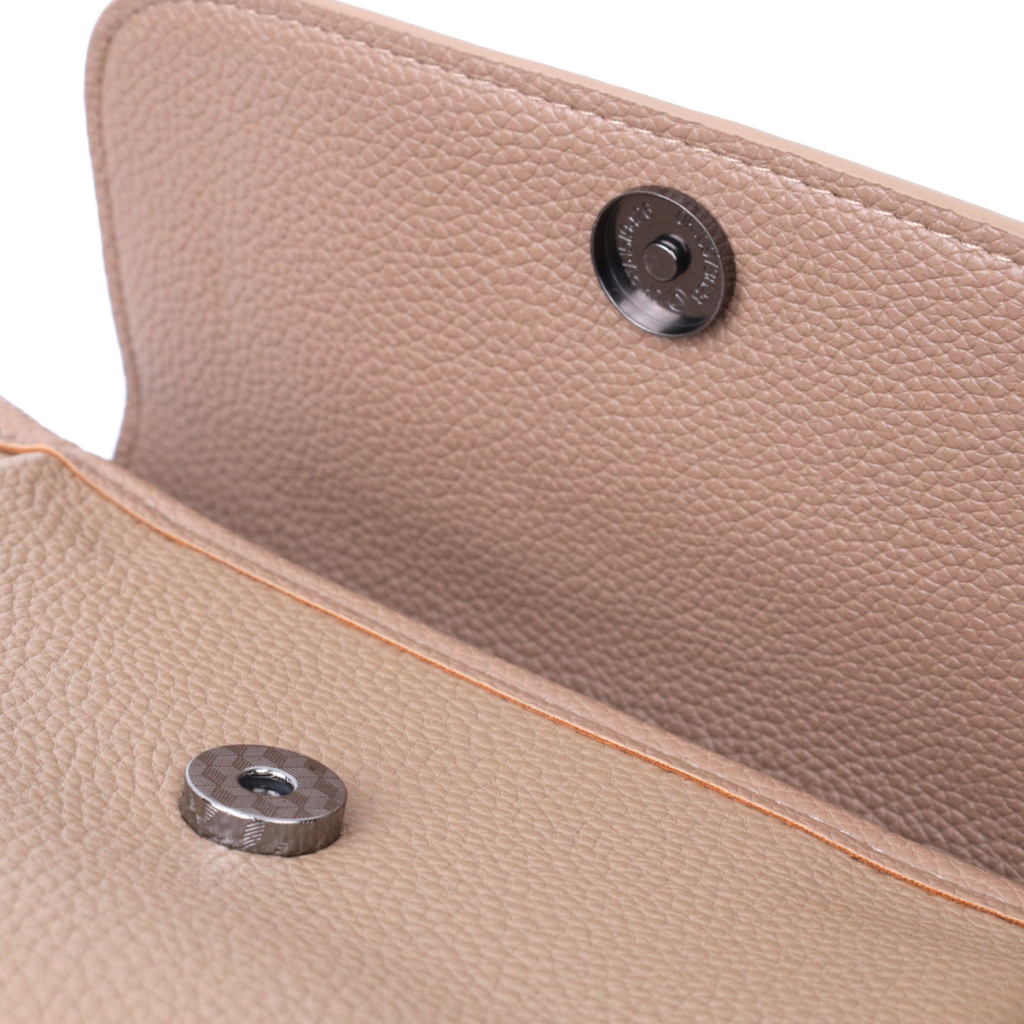 Сумка Vintage Жіноча з фактурним клапаном з натуральної шкіри Пудрова (22329) - зображення 7