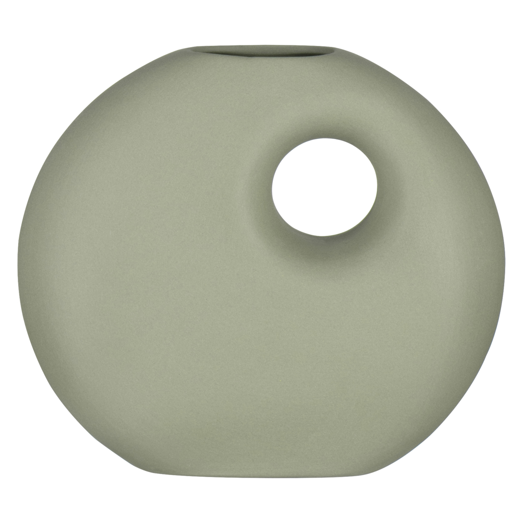 Ваза Ardesto Capri, 14х12см, порцеляна, зелений (AR3809O) - зображення 1