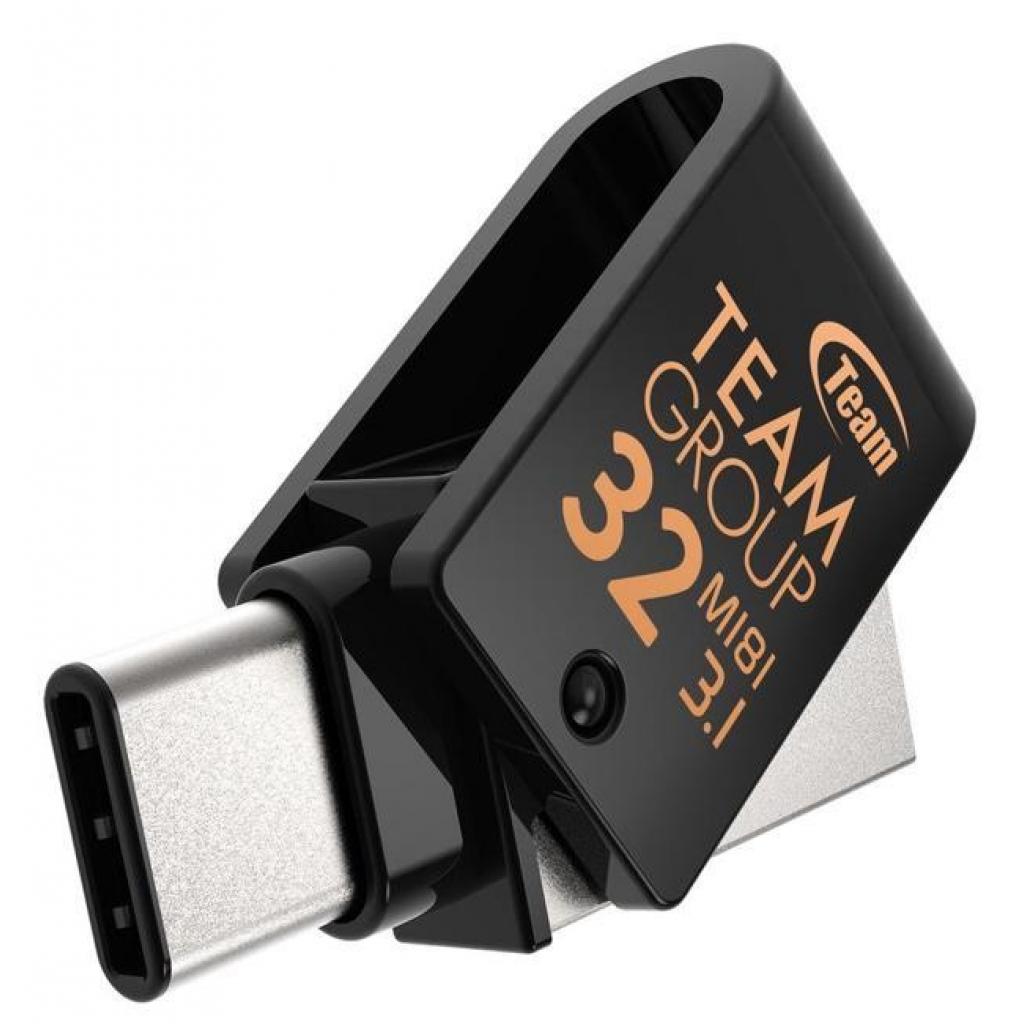 USB флеш накопичувач Team 32GB M181 Black USB 3.1/Type-C (TM181332GB01) - зображення 4