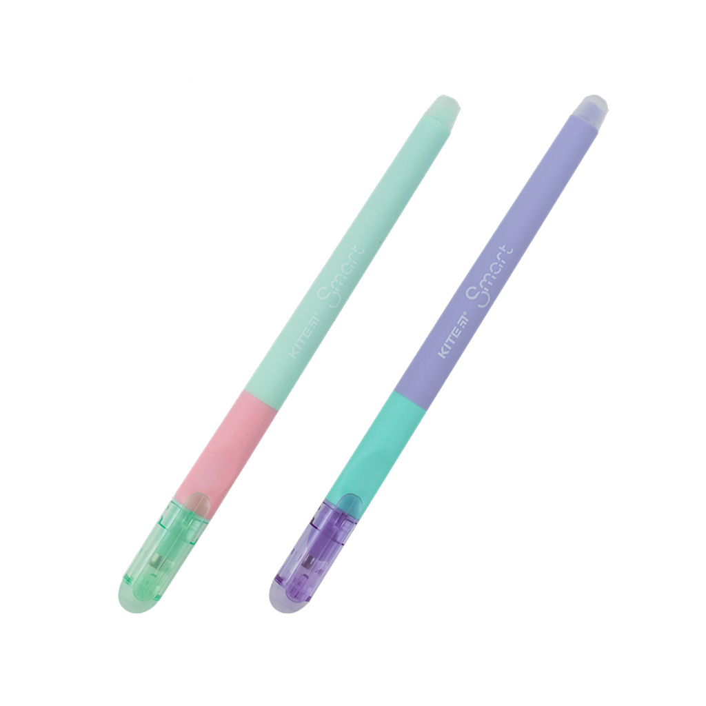 Ручка гелева Kite пиши-стирай Smart 5, синя в асортименті (K23-098-2) - зображення 1