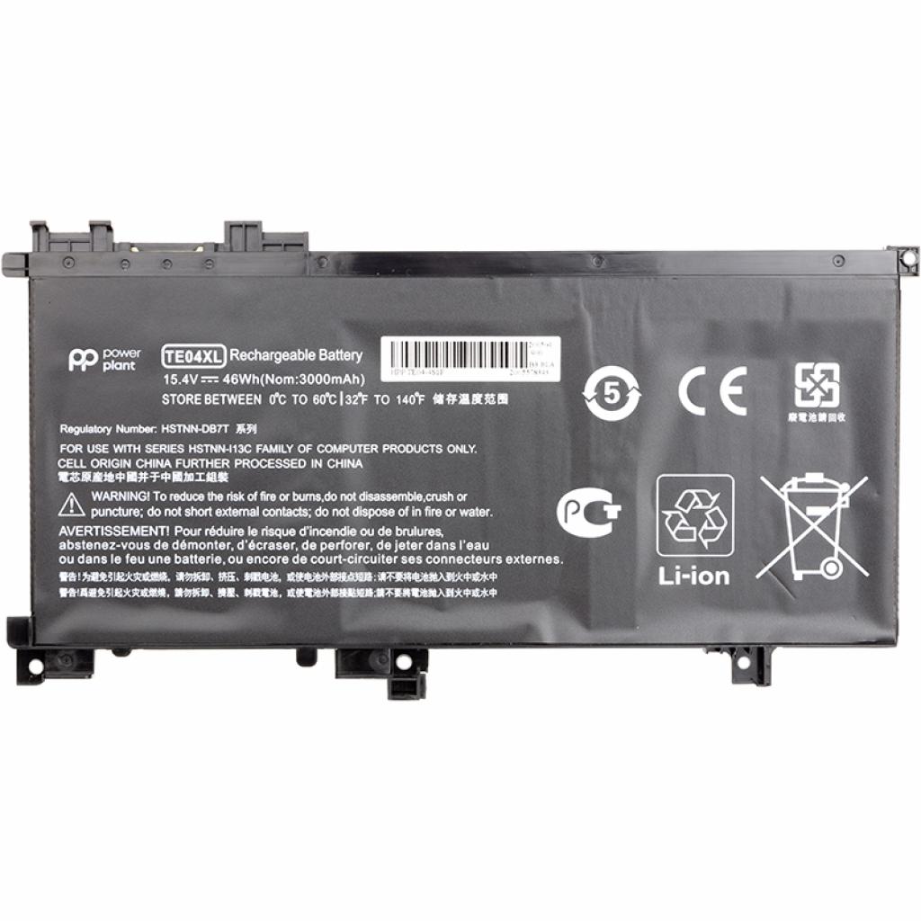 Акумулятор до ноутбука PowerPlant HP Omen 15 AX200 (HSTNN-DB7T, TE04) 15.4V 3000mAh (NB461462) - зображення 1