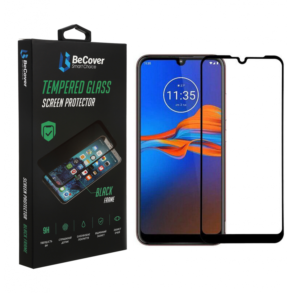 Скло захисне BeCover Motorola Moto E6i Black (706654) - зображення 1