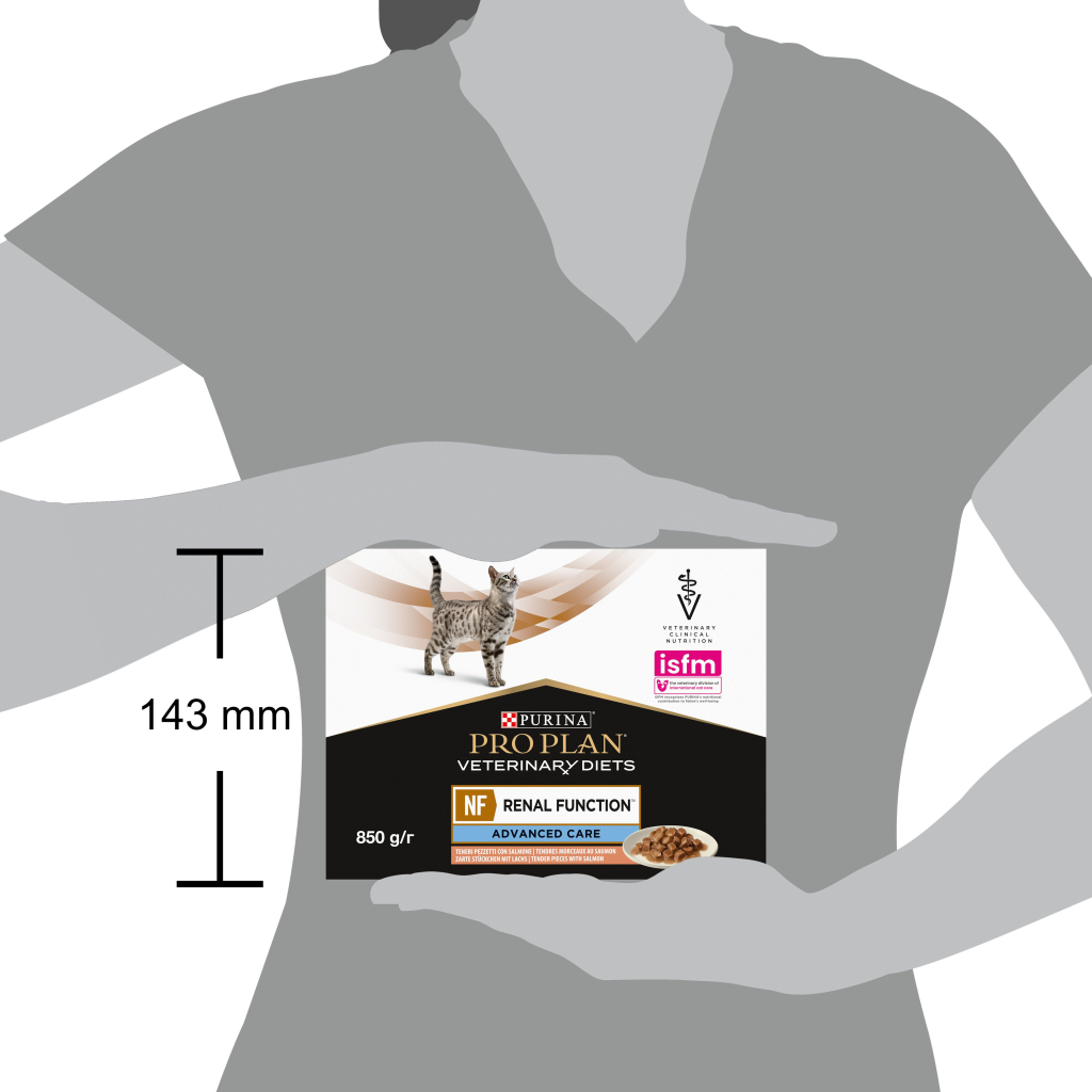 Вологий корм для кішок Purina Pro Plan Veterinary Diets NF Renal Function Advanced Care При патології нирок З лососем 10 x 85 г (7613287873699) - зображення 12