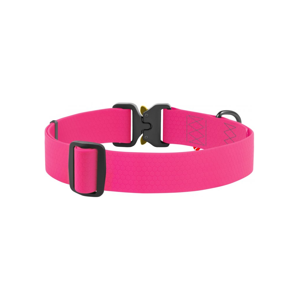 Нашийник для тварин WAUDOG Waterproof з QR паспортом XXL Ш 40 мм Д 43-70 см(рожевий) (28017) - зображення 2