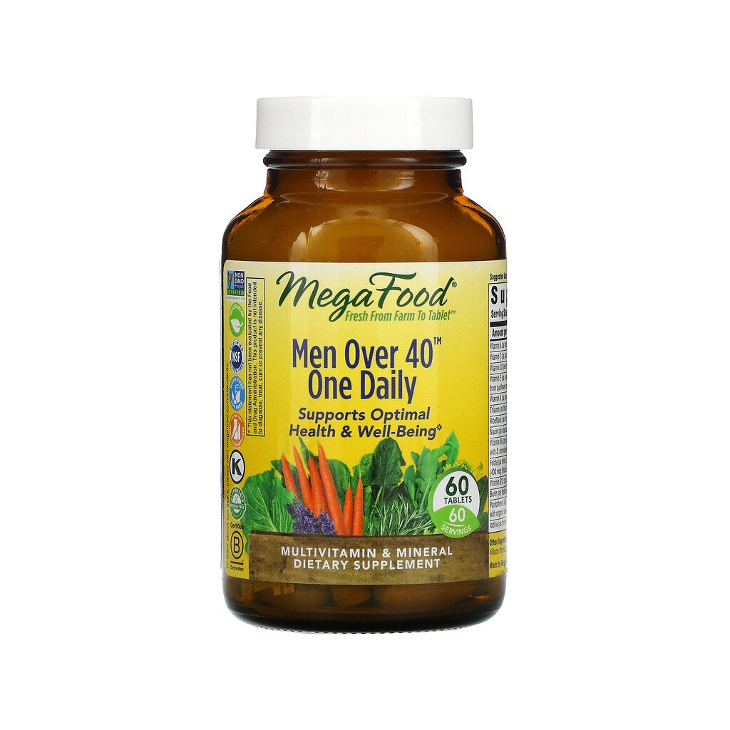 Мультивітамін MegaFood Мультивітаміни Для Чоловіків 40+, Men's One Daily, 60 Таблет (MGF-10269) - зображення 1