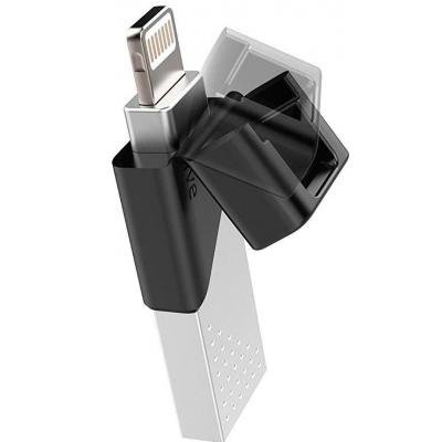 USB флеш накопичувач Silicon Power 128GB Z50 Silver USB 3.0/Lightning (SP128GBLU3Z50V1S) - зображення 5