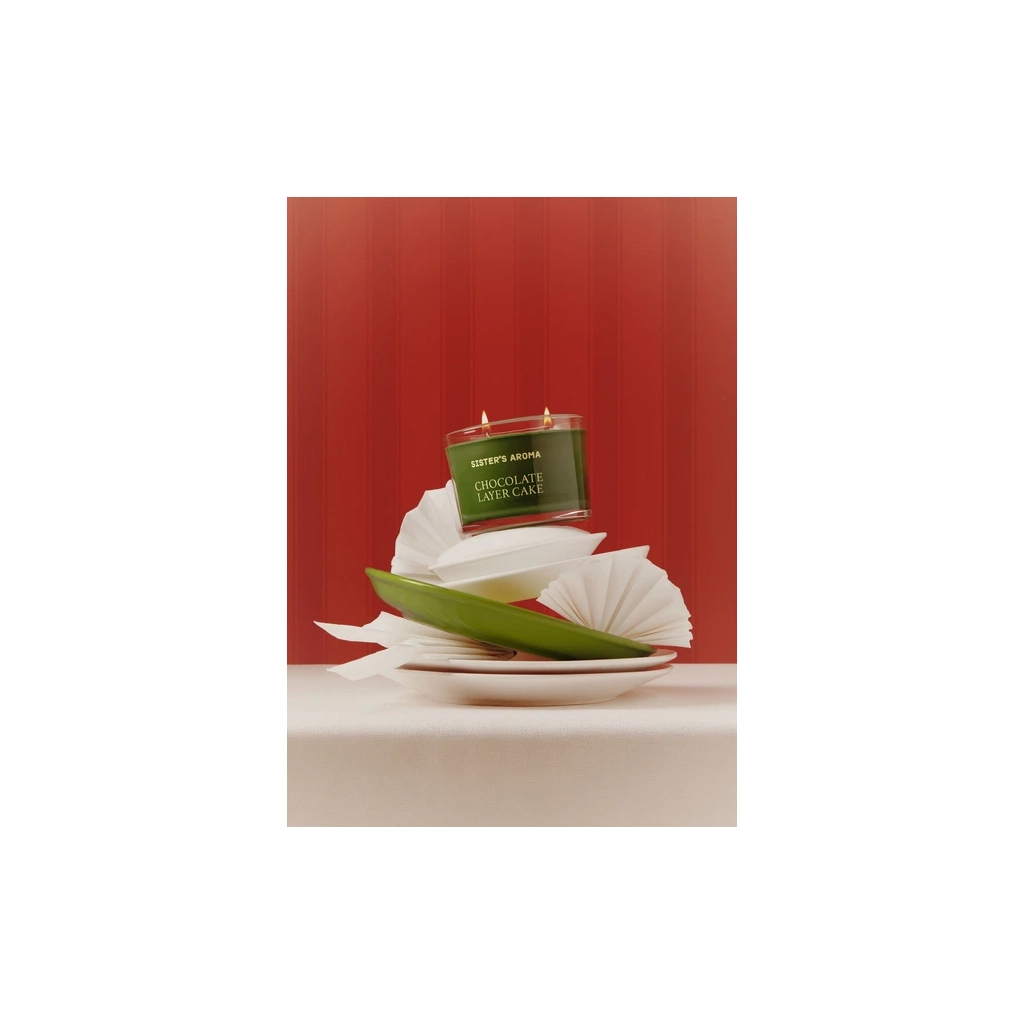 Ароматична свічка Sister's Aroma Chocolate Layer Cake 150 г (4820227786282) - picture 3