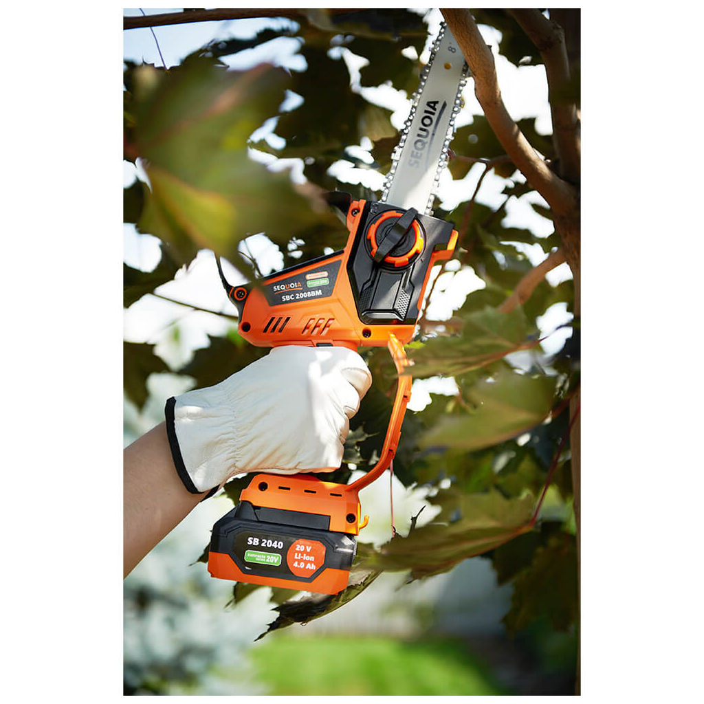 Ланцюгова пила SEQUOIA 20V, 4Ah, шина 20 см, 1.7 кг (SBC2008BM-EV) - зображення 9