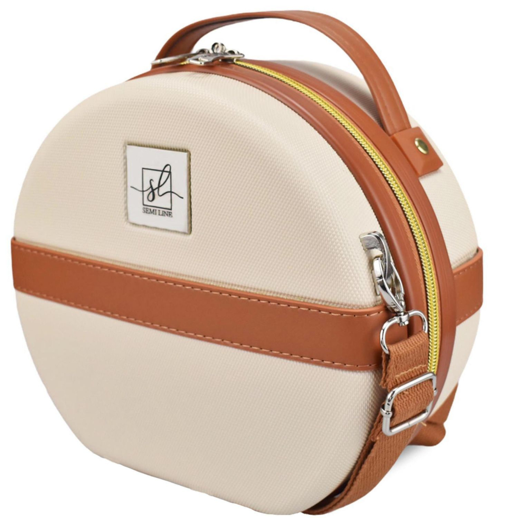 Косметичка Semi Line Бьюті-кейс 5L Ecru/Brown (DAS302665) - зображення 1