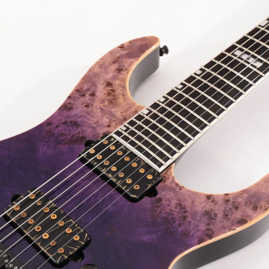 Електрогітара ESP E-II M-II 7NT HS Purple Natural Fade - зображення 7